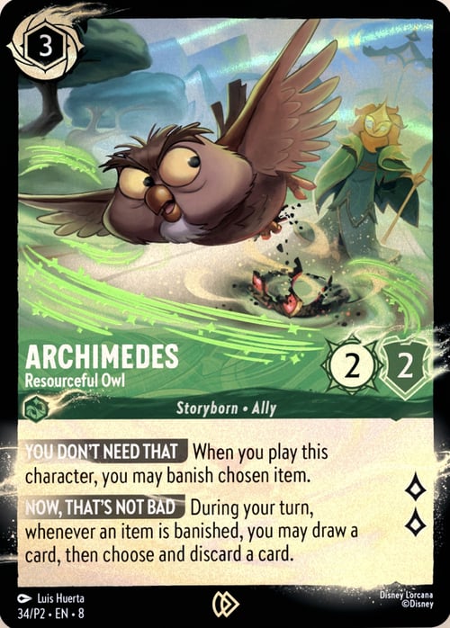 Archimedes - Resourceful Owl - Promos Year 2 -34/P2 - Foil
